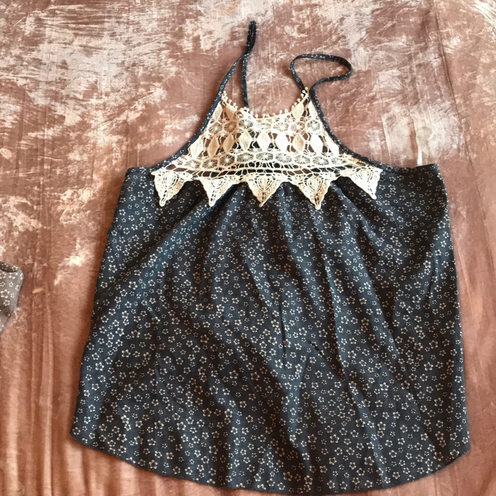 Denim blue tank